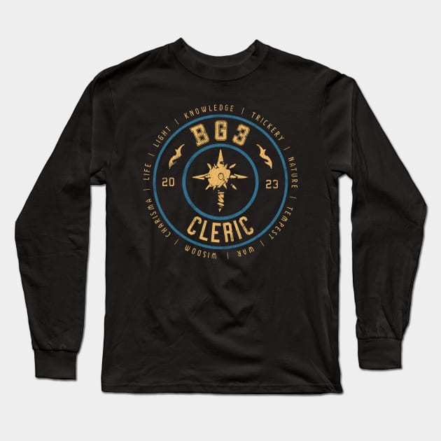 Baldur's Gate 3 Cleric Long Sleeve T-Shirt by StebopDesigns